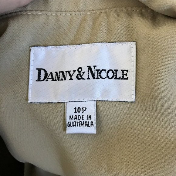 Danny & Nicole Blazer & Skirt Classy Beige & Black Outfit Suit Set ~ Sz 10P - Picture 8 of 9